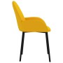 Sillas de comedor 2 unidades terciopelo amarillo de , Sillas de comedor - Ref: Foro24-344770, Precio: 107,42 €, Descuento: %