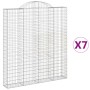 Cestas de gaviones 7 uds forma de arco hierro 200x30x220/240 cm de , Maceteros y jardineras - Ref: Foro24-3146241, Precio: 89...