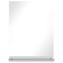 Espejo de pared con estante de vidrio templado 50x70 cm en Espejos | Comprar online en Foru.es