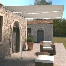 Toldo automático con LED y sensor de viento crema 350x250 cm de vidaXL, Toldos - Ref: Foro24-3069532, Precio: 587,29 €, Descu...