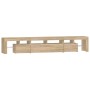 Mueble de TV con luces LED roble Sonoma 230x36,5x40 cm de , Muebles TV - Ref: Foro24-3152788, Precio: 170,77 €, Descuento: %
