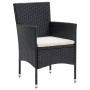 Juego de comedor de jardín 7 piezas con cojines negro de , Conjuntos de jardín - Ref: Foro24-3156617, Precio: 466,04 €, Descu...