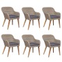 Juego de comedor para jardín 7 piezas con cojines marrón de , Conjuntos de jardín - Ref: Foro24-3156731, Precio: 900,98 €, De...