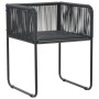 Juego de comedor para jardín 5 piezas negro de , Conjuntos de jardín - Ref: Foro24-3156496, Precio: 409,31 €, Descuento: %