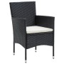 Juego de comedor de jardín 7 piezas con cojines negro de , Conjuntos de jardín - Ref: Foro24-3156601, Precio: 455,41 €, Descu...