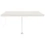 Toldo de pie retráctil manual crema 450x350 cm de vidaXL, Toldos - Ref: Foro24-3069637, Precio: 500,11 €, Descuento: %