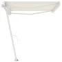 Toldo de pie retráctil manual crema 450x350 cm de vidaXL, Toldos - Ref: Foro24-3069637, Precio: 500,11 €, Descuento: %