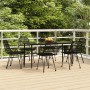 Juego de comedor de jardín 7 piezas ratán sintético negro de , Conjuntos de jardín - Ref: Foro24-3157884, Precio: 562,20 €, D...