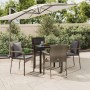 Set comedor jardín 5 pzas y cojines ratán sintético negro gris de , Conjuntos de jardín - Ref: Foro24-3185114, Precio: 351,21...