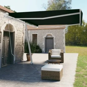 Manual retractable foot awning anthracite gray 450x350 cm by vidaXL, Awnings - Ref: Foro24-3069639, Price: 499,62 €, Discount: %