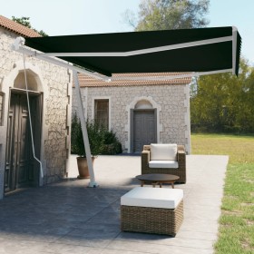 Toldo de pie retráctil manual gris antracita 450x350 cm de vidaXL, Toldos - Ref: Foro24-3069639, Precio: 516,84 €, Descuento: %