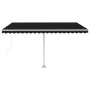 Manual retractable foot awning anthracite gray 450x350 cm by vidaXL, Awnings - Ref: Foro24-3069639, Price: 499,62 €, Discount: %
