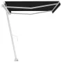 Manual retractable foot awning anthracite gray 450x350 cm by vidaXL, Awnings - Ref: Foro24-3069639, Price: 499,62 €, Discount: %