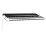 Manual retractable foot awning anthracite gray 450x350 cm by vidaXL, Awnings - Ref: Foro24-3069639, Price: 499,62 €, Discount: %
