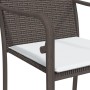 Juego comedor jardín 5 piezas y cojines ratán sintético y acero de , Conjuntos de jardín - Ref: Foro24-3186941, Precio: 314,8...