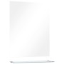 Espejo de pared con estante de vidrio templado 50x60 cm en Espejos | Comprar online en Foru.es