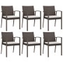 Juego comedor jardín 7 piezas y cojines ratán sintético y acero de , Conjuntos de jardín - Ref: Foro24-3186981, Precio: 642,7...
