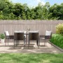 Juego comedor jardín 7 piezas y cojines ratán sintético y acero de , Conjuntos de jardín - Ref: Foro24-3187054, Precio: 533,4...
