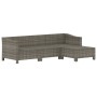 Set de muebles de jardín 4 pzas y cojines ratán sintético gris de , Conjuntos de jardín - Ref: Foro24-3187269, Precio: 358,00...