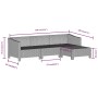 Set de muebles de jardín 4 pzas y cojines ratán sintético gris de , Conjuntos de jardín - Ref: Foro24-3187269, Precio: 358,00...