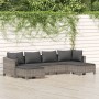 Set de muebles de jardín 6 pzas y cojines ratán sintético gris de , Conjuntos de jardín - Ref: Foro24-3187295, Precio: 520,31...