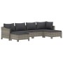 Set de muebles de jardín 6 pzas y cojines ratán sintético gris de , Conjuntos de jardín - Ref: Foro24-3187295, Precio: 520,31...