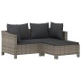 Set de muebles de jardín 6 pzas y cojines ratán sintético gris de , Conjuntos de jardín - Ref: Foro24-3187295, Precio: 520,31...