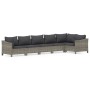 Set de muebles de jardín 6 pzas y cojines ratán sintético gris de , Conjuntos de jardín - Ref: Foro24-3187276, Precio: 484,30...
