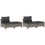 Set de muebles de jardín 8 pzas y cojines ratán sintético gris de , Conjuntos de jardín - Ref: Foro24-3187297, Precio: 644,13...