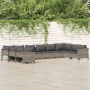 Set de muebles de jardín 10 pzas y cojines ratán sintético gris de , Conjuntos de jardín - Ref: Foro24-3187306, Precio: 708,5...