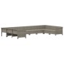 Set de muebles de jardín 10 pzas y cojines ratán sintético gris de , Conjuntos de jardín - Ref: Foro24-3187306, Precio: 708,5...