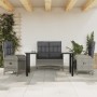 Juego de comedor de jardín 4 piezas con cojines ratán PE gris de , Conjuntos de jardín - Ref: Foro24-3203507, Precio: 573,47 ...