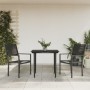 Juego de comedor para jardín 3 piezas acero y textilene negro de , Conjuntos de jardín - Ref: Foro24-3200718, Precio: 194,36 ...