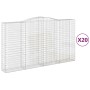Cestas de gaviones 20 uds forma de arco hierro 400x50x220/240cm de , Maceteros y jardineras - Ref: Foro24-3147084, Precio: 4,...