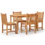 Juego de comedor para jardín 5 piezas madera maciza de teca de , Conjuntos de jardín - Ref: Foro24-3157148, Precio: 607,01 €,...