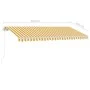 Toldo de pie manual retráctil amarillo y blanco 400x300 cm de vidaXL, Toldos - Ref: Foro24-3069538, Precio: 597,91 €, Descuen...