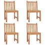 Juego de comedor para jardín 5 piezas madera maciza de teca de , Conjuntos de jardín - Ref: Foro24-3157148, Precio: 607,01 €,...