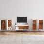Muebles para TV 5 piezas madera maciza de pino blanco de , Muebles TV - Ref: Foro24-3100215, Precio: 244,37 €, Descuento: %