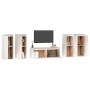 Muebles para TV 5 piezas madera maciza de pino blanco de , Muebles TV - Ref: Foro24-3100215, Precio: 244,37 €, Descuento: %