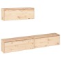 Muebles para TV 3 piezas madera maciza de pino de , Muebles TV - Ref: Foro24-3100139, Precio: 210,99 €, Descuento: %