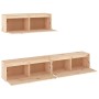 Muebles para TV 3 piezas madera maciza de pino de , Muebles TV - Ref: Foro24-3100139, Precio: 210,99 €, Descuento: %