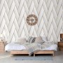 DUTCH WALLCOVERINGS Papel pintado Geometric blanco y dorado de , Papel pintado - Ref: Foro24-442573, Precio: 34,09 €, Descuen...