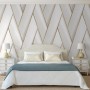 DUTCH WALLCOVERINGS Papel pintado Geometric blanco y dorado de , Papel pintado - Ref: Foro24-442573, Precio: 34,09 €, Descuen...