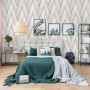 DUTCH WALLCOVERINGS Papel pintado Geometric blanco y dorado de , Papel pintado - Ref: Foro24-442573, Precio: 34,09 €, Descuen...