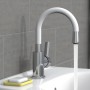 EISL Grifo monomando de lavabo FLEXO blanco cromado de , Grifos - Ref: Foro24-446452, Precio: 85,10 €, Descuento: %