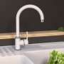 EISL Grifo monomando de cocina DIZIANI cromado blanco de , Grifos - Ref: Foro24-446499, Precio: 74,74 €, Descuento: %