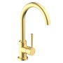 SCHÜTTE Grifo monomando cocina con caño redondo CORNWALL dorado mate de , Grifos - Ref: Foro24-446562, Precio: 93,59 €, Descu...