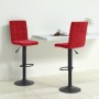 Taburetes de cocina 2 unidades terciopelo rojo vino tinto de , Taburetes de cocina - Ref: Foro24-335769, Precio: 148,04 €, De...