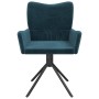 Sillas de comedor giratorias 2 uds terciopelo azul de , Sillas de comedor - Ref: Foro24-344808, Precio: 146,30 €, Descuento: %