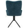 Sillas de comedor giratorias 2 uds terciopelo azul de , Sillas de comedor - Ref: Foro24-344808, Precio: 146,30 €, Descuento: %